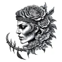 Krone tattoo design idea