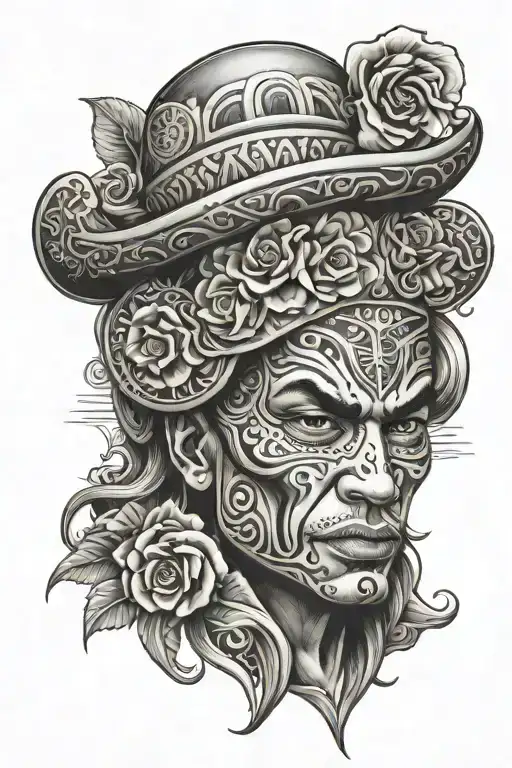 big tattoo consisting of an easy to follow stencil design for men tattoo design idea