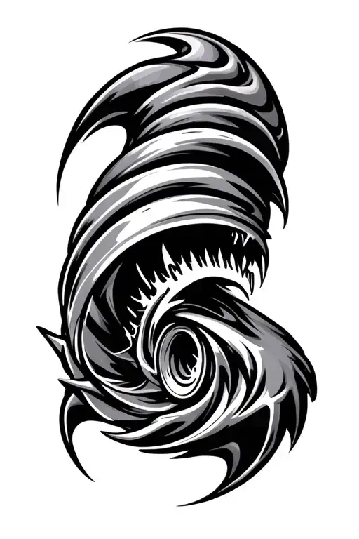 turbo engine roaring tattoo design idea