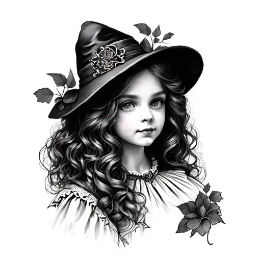 Dark Alice In Wonderland tattoo design idea