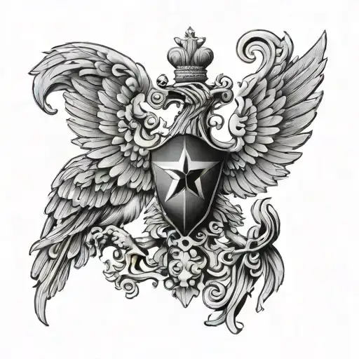 Russia and us tattoo design idea