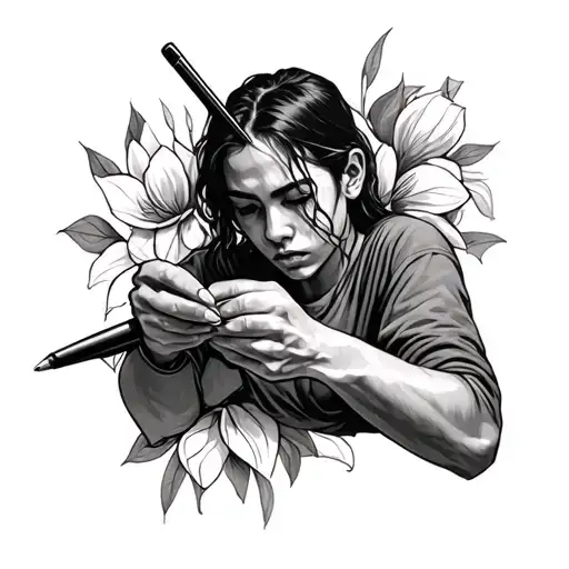 Tatum writing tattoo design idea