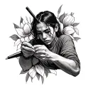 Tatum writing tattoo design idea