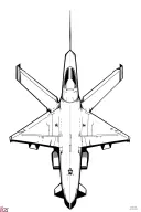 fighter jet shadow tattoo design idea