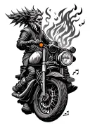 camp, fire, family, love, motorcycle, software, technology, lord of the rings, celtic symbols, adventure, music tattoo design idea
