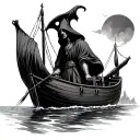 Charon the ferryman tattoo design idea