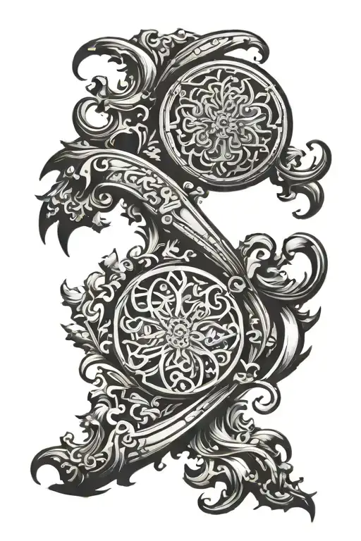 medieval shoulder engraving tattoo design tattoo design idea