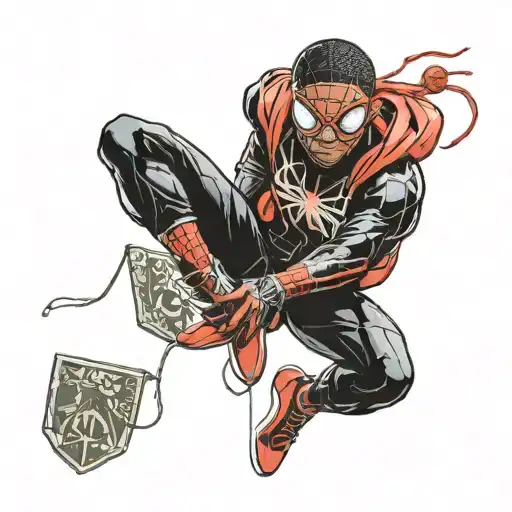 miles morales leap of faith tattoo design idea