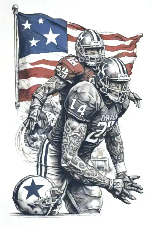Jayden, November 19, Texas, Football tattoo design idea