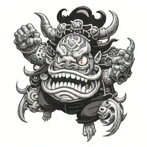 kaido hit big mom tattoo design idea