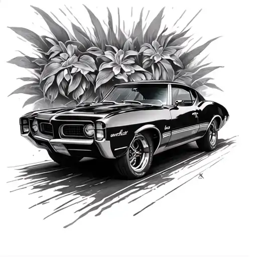 66 GTO tattoo design idea