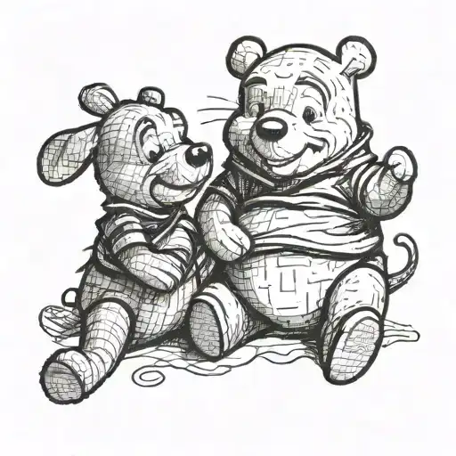 Winnie the pooh tattoo design idea