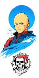 Saitama tattoo design idea
