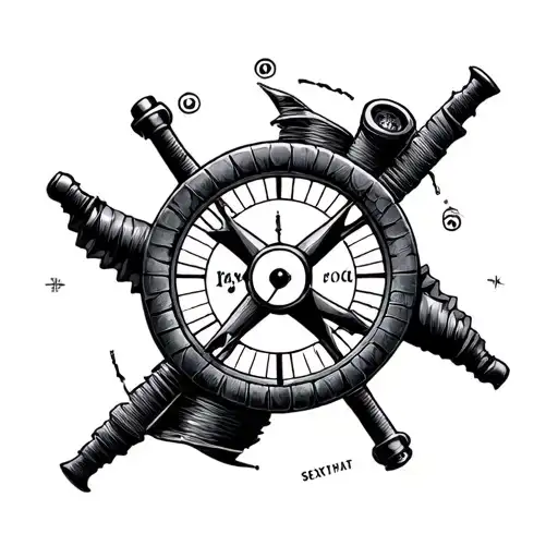 "sextant" Navigational tattoo design idea