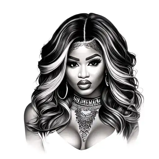 Nicki Minaj tattoo design idea