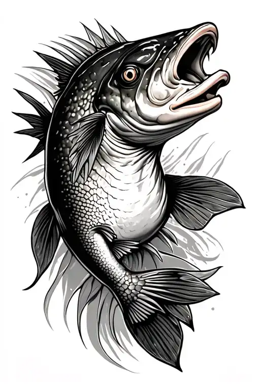 Murray Cod tattoo design idea
