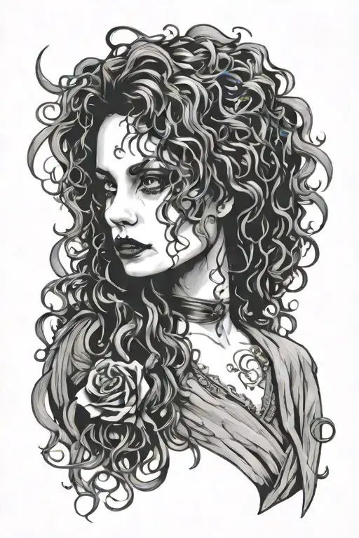 Bellatrix Lestrange tattoo design idea