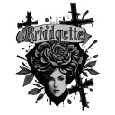 the word "Bridgette" with crosses on the forearm tattoo tattoo design idea