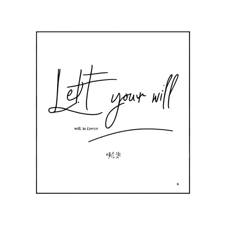 “Let your will” will be tattoo design idea