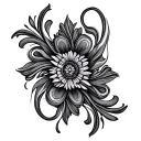 paisley pattern forming tattoo design idea