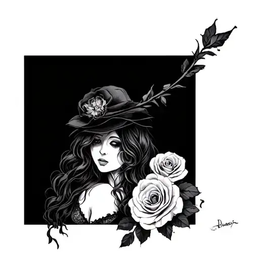 Dark Romance tattoo design idea