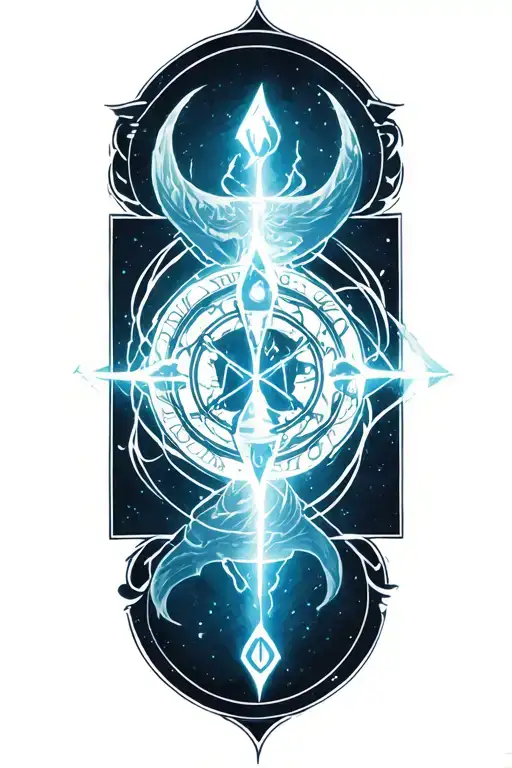 law of equivalent exchange tattoofrom Full Metal alchemist with a transmutation circlereferences to the anime and death tattoo design idea