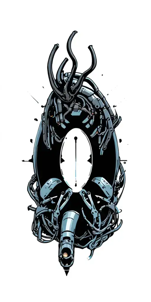 alien industries tattoo design idea