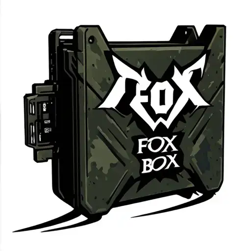 "Fox Box" "Fox Box" Product logo for a mobile satelite battery pack for the military. tattoo design idea