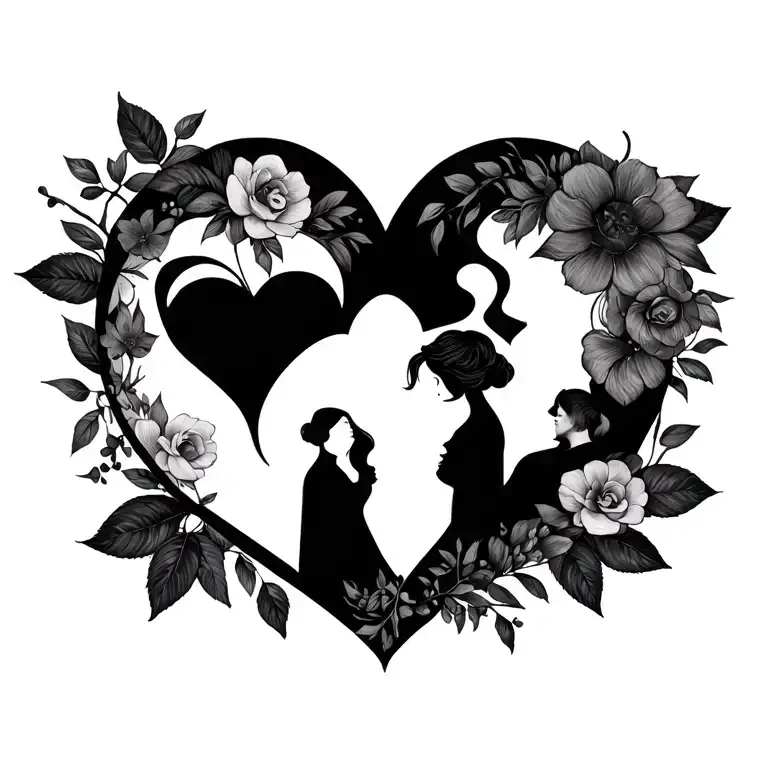 family and love tattoo design idea