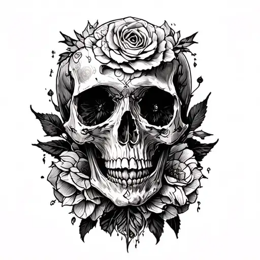 memento mori memento vive tattoo design idea