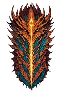 Dragonscale armor tattoo featuring stormlight archive stonewards symbol tattoo design idea
