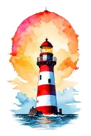 Lighthouse tattoo design idea