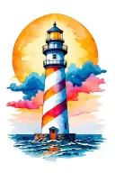 Lighthouse tattoo design idea