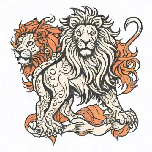 aslan tattoo design idea