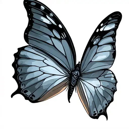 Morpho tattoo design idea