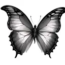 Morpho tattoo design idea