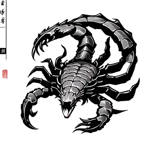 kanji Scorpio In Japanese inspired tattoo tattoo design idea