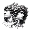 Apollo And Dionysus tattoo design idea