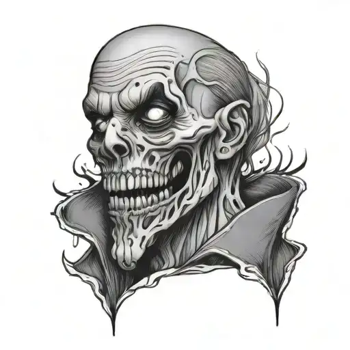 Horror Epicface meme gay silence tattoo design idea