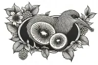 kiwi-bird tattoo design idea