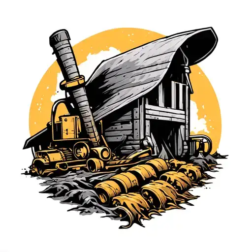 Gold Mining tattoo design idea