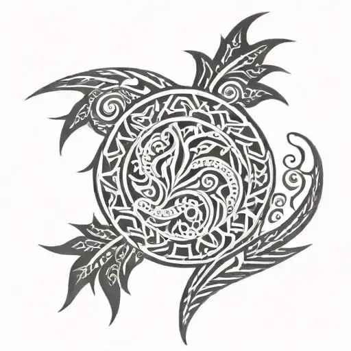 tribal and mauri tattoo tattoo design idea