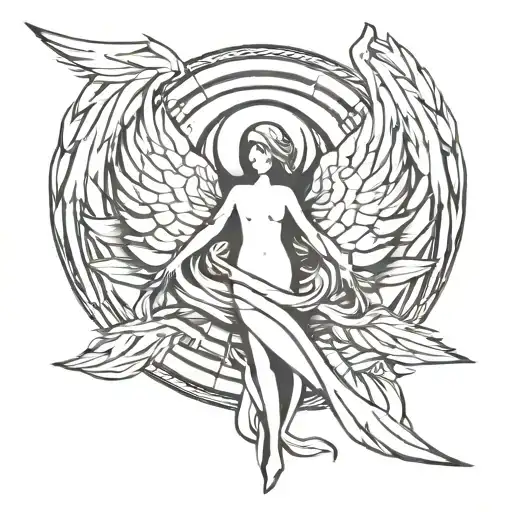 arc Angel tattoo design idea