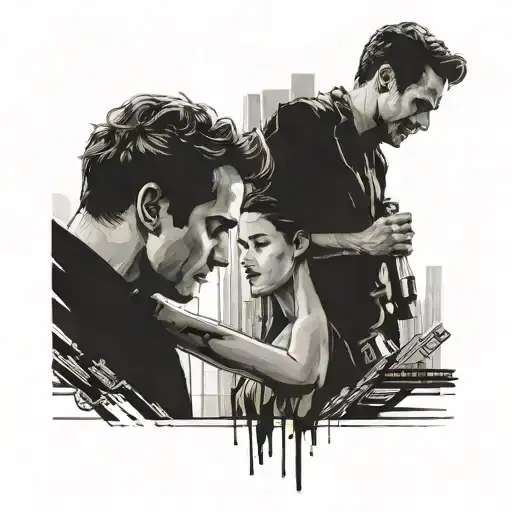 I want a damian chazelle inspo one. One that has whiplash, la la land and baylon in it tattoo design idea