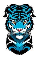 Japanese Tiger full body tattoo design idea