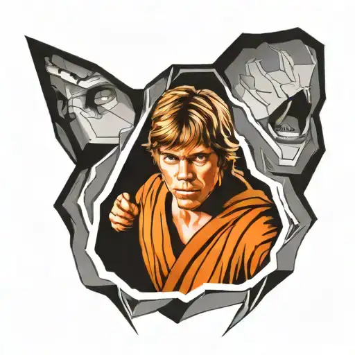 luke skywalker tattoo design idea