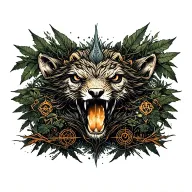 A tattoo design incorporating elements of programming code and ecological symbols to represent the client's occupation and passion for nature conservation tattoo design idea