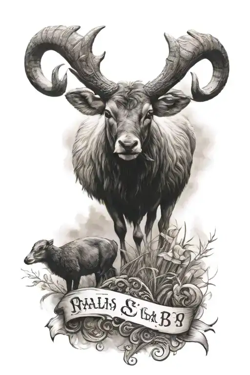 Psalm 23:4 tattoo design idea