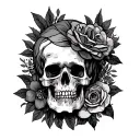 memorial for fallen cousin tattoo design idea