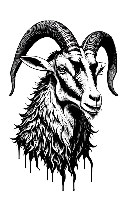 Slipknot Goat tattoo design idea